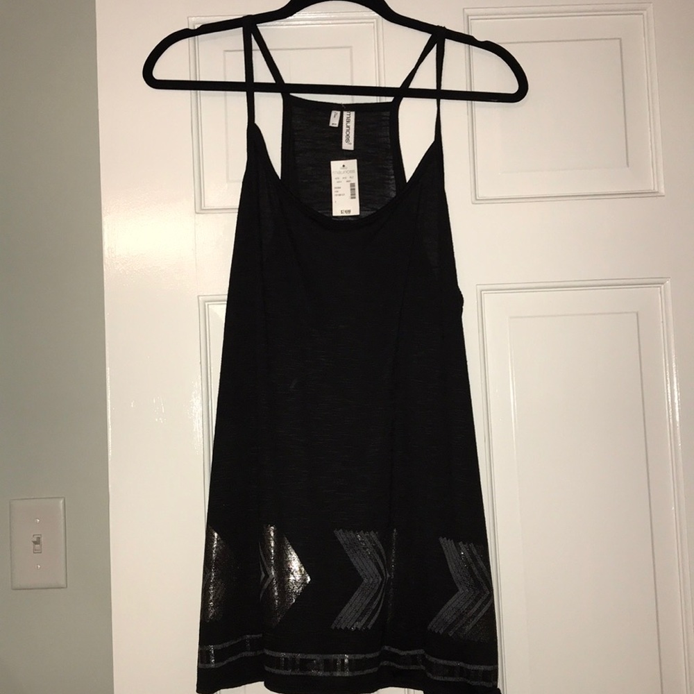 1X Maurices Plus Size Foil Print Tank